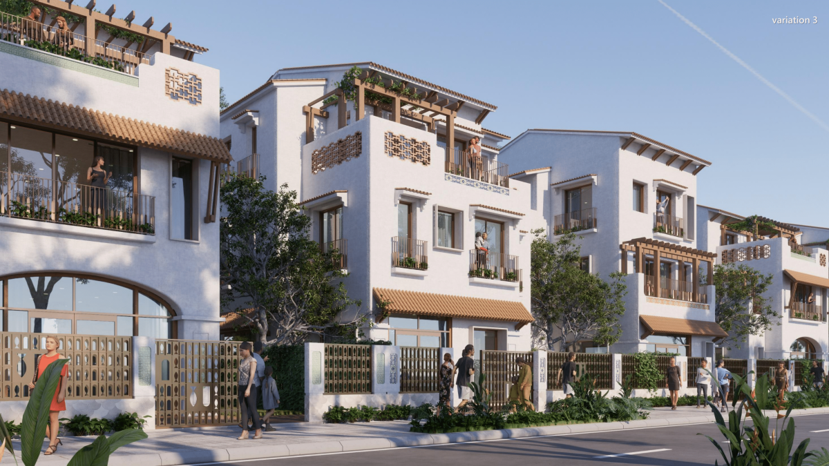 Phối cảnh khu thấp tầng Blanca City